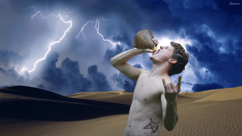 Lineární pohár nápoj bohů